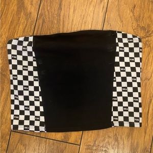 PINK- black tube top